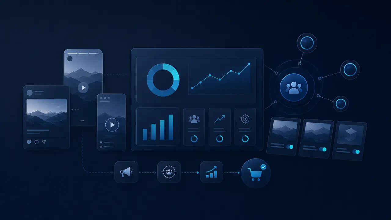 Resumen visual del dashboard de campañas